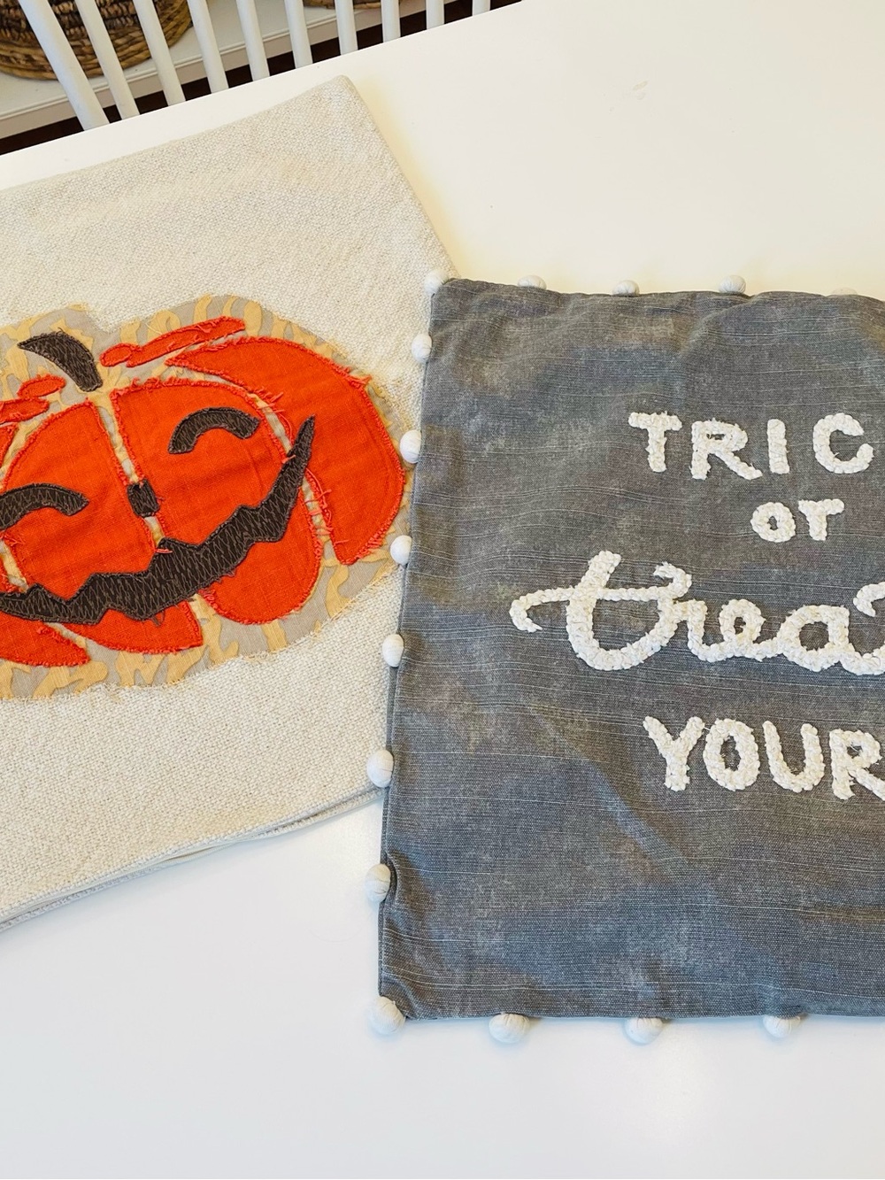 Pottery Barn (Halloween) set of TWO pillow covers 18 x 18